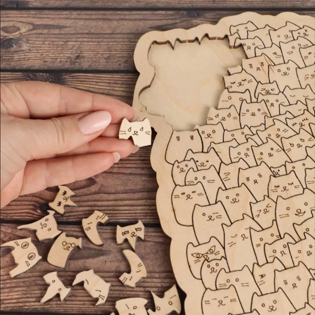 головоломка собери котов