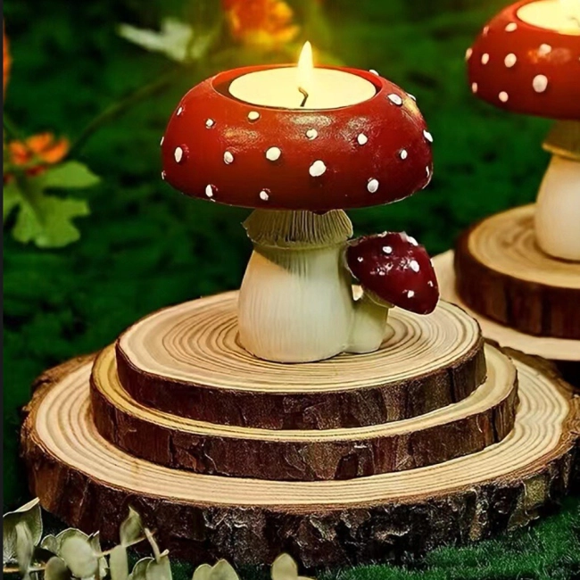 подсвечник в виде гриба