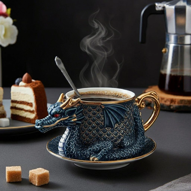 Кружка с драконом