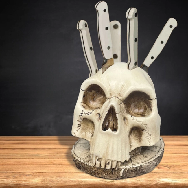 підставка для ножів Череп