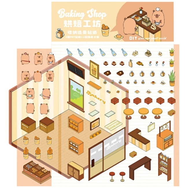 румбокс наклейки с комнатой