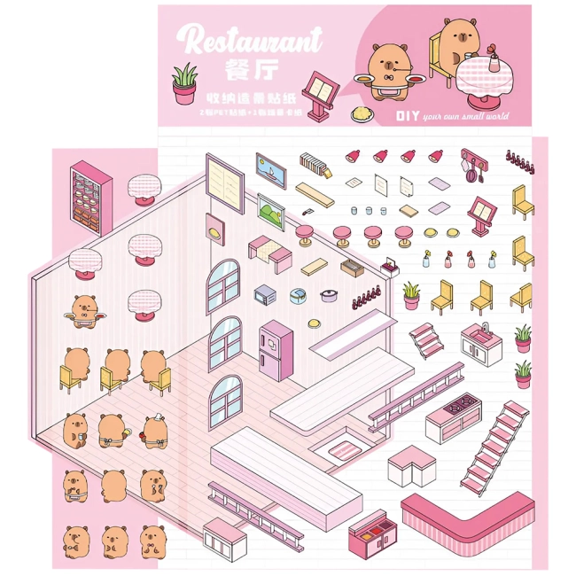 румбокс наклейки капибара