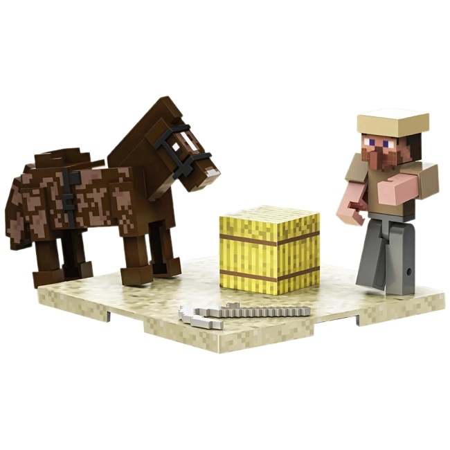 фігурка майнкрафт з блоком