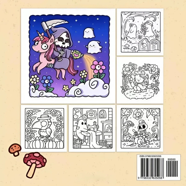 розмальовка Spooky Cutie