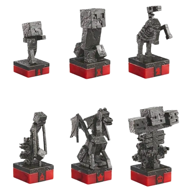 шахматы в стиле майнкрафт