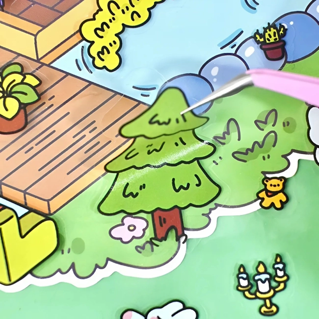 румбокс наклейки будиночок