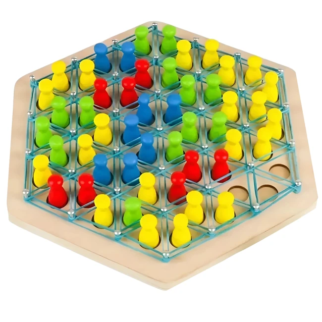 настільна гра з резинками та фішками