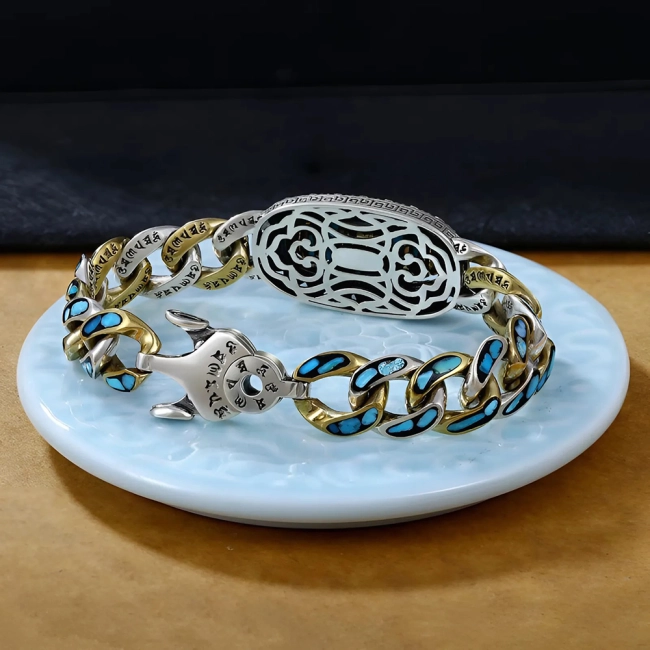 браслет с тибетской бусиной