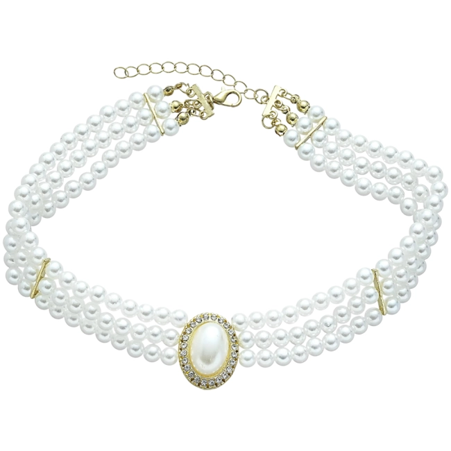 чокер із перлинами