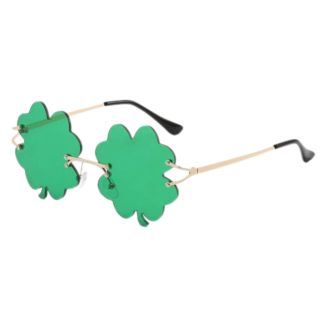 очки в виде клевера