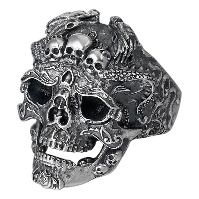 чоловіча каблучка череп