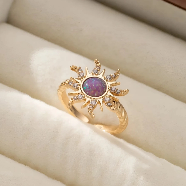 каблучка з сонцем