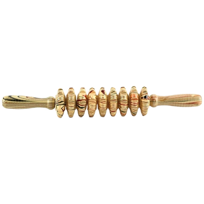 9-колесный деревянный массажер