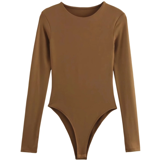 женский боди с длинным рукавом