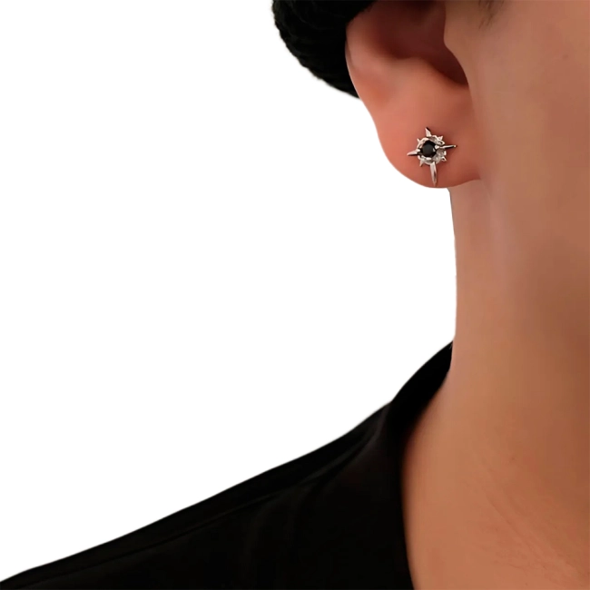 мужские сережки гвоздики