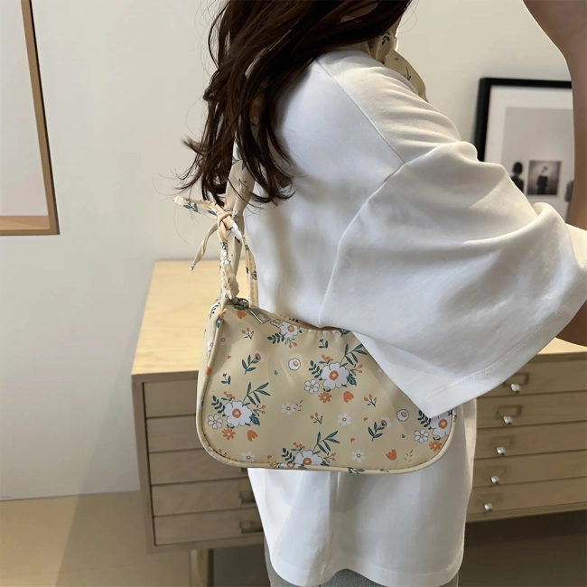 женская сумка с цветочным принтом