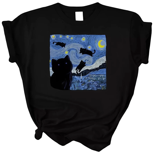 футболка с котиками