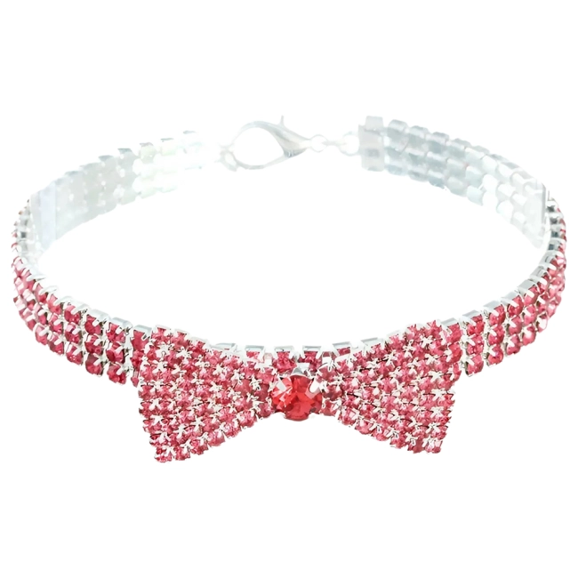 собачий ошейник со стразами