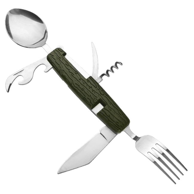 тактический мультитул с ложкой и вилкой