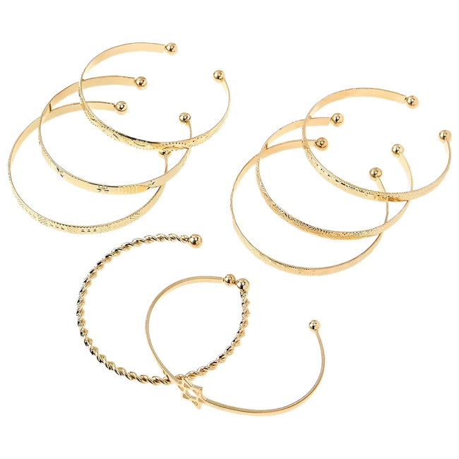 комплект відкритих браслетів