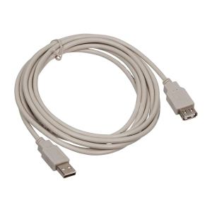 Кабель USB 2.0 AM-AF - удлинитель 3м с ферритом для компьютера кабель usb 2.0 am-af удлинитель 3м