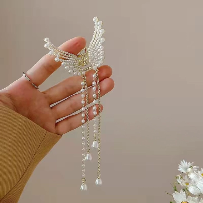 заколка-краб бабочка