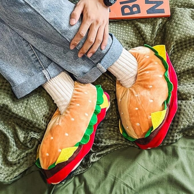 тапочки с бургерами