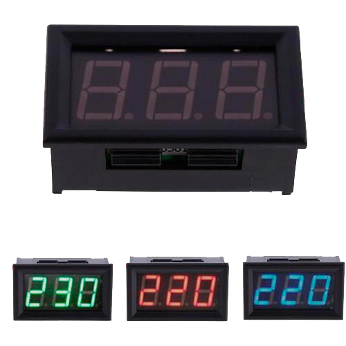 міні вольтметр цифровий світлодіодний