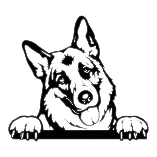 наклейка собака на кузов