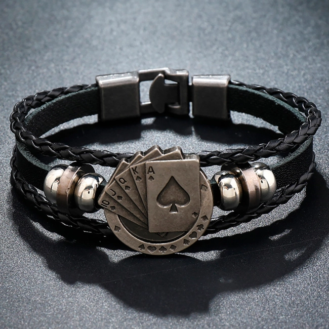 мужской тройной браслет