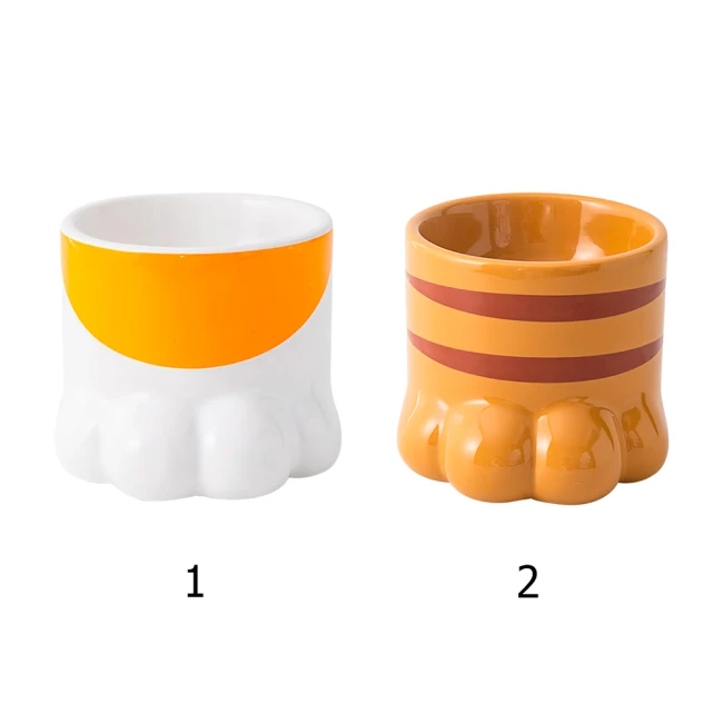 миска в форме лапки