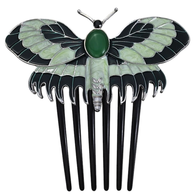 гребешок с бабочкой