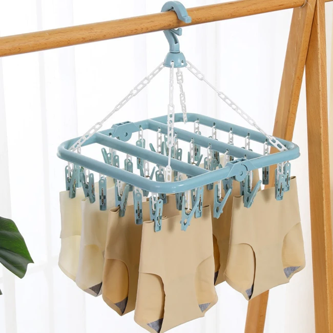 сушилка-вешалка с прищепками