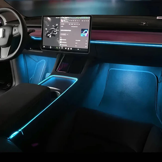 світлодіодне підсвічування в салон авто