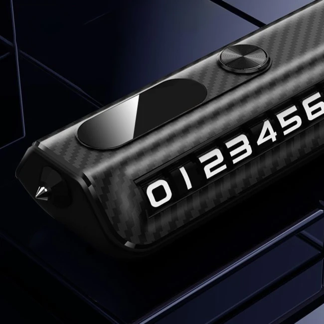 парковочная визитка с номером телефона