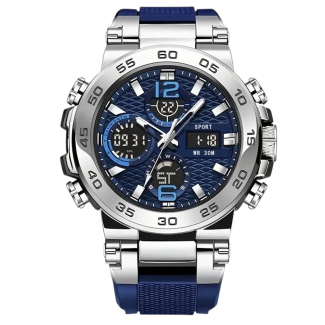 часы с аналоговой и цифровой индикацией