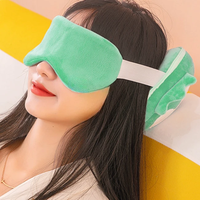 подушка з маскою 2 в 1,