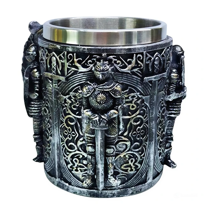 кружка с рыцарями,