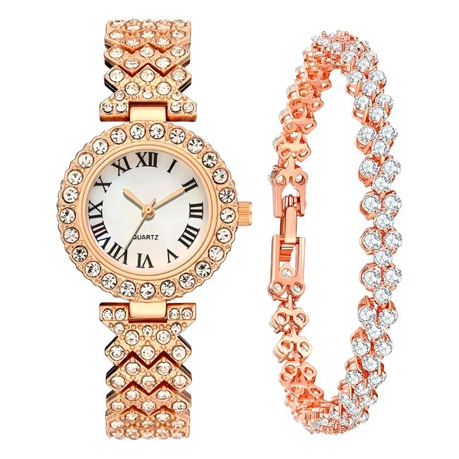 женские наручные часы со стразами