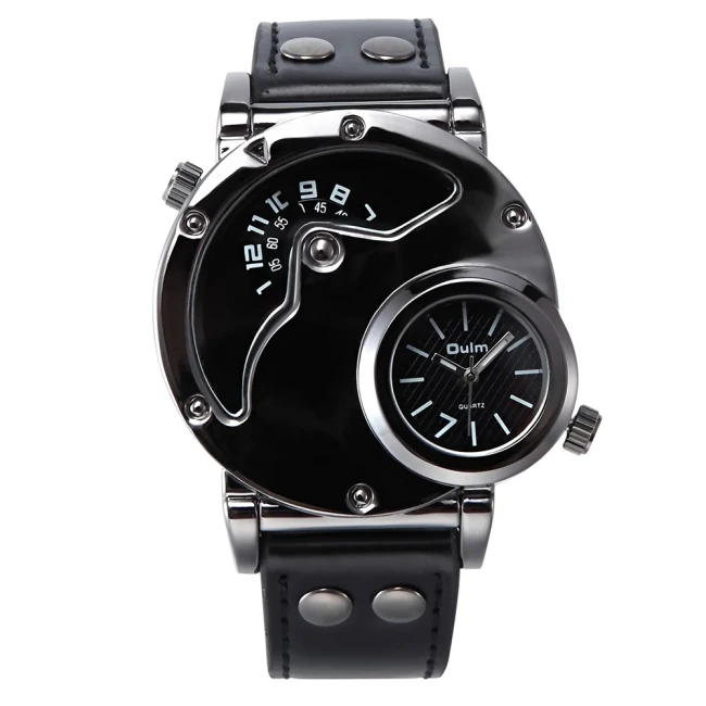 мужские часы с комбинированным циферблатом,