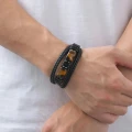 многослойный мужской браслет