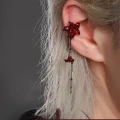 сережки в виде цветка