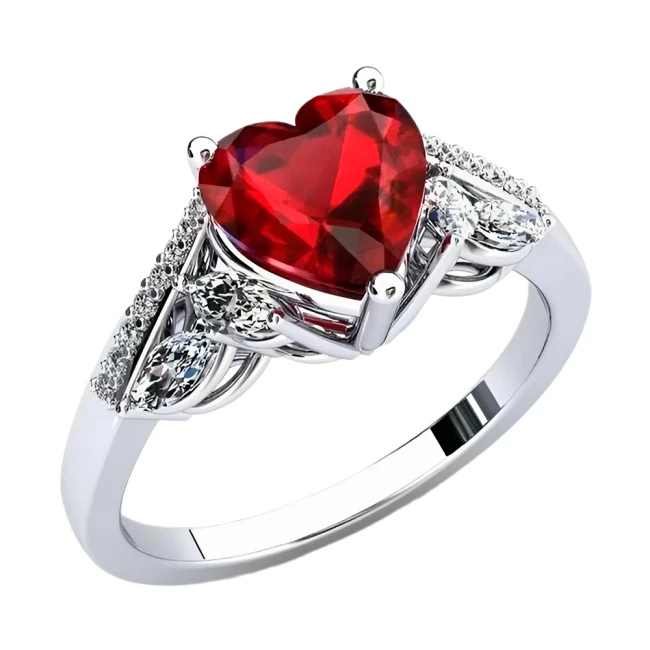 каблучка у вигляді серця