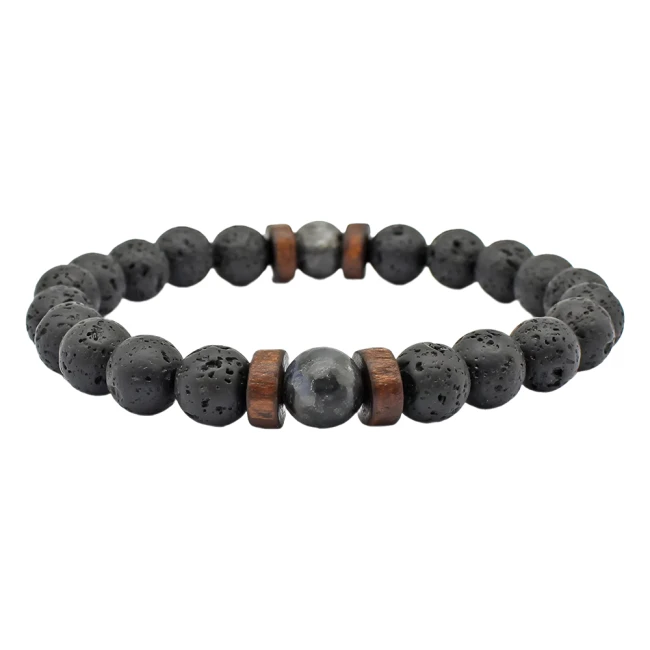 браслет з вулканічного каменю