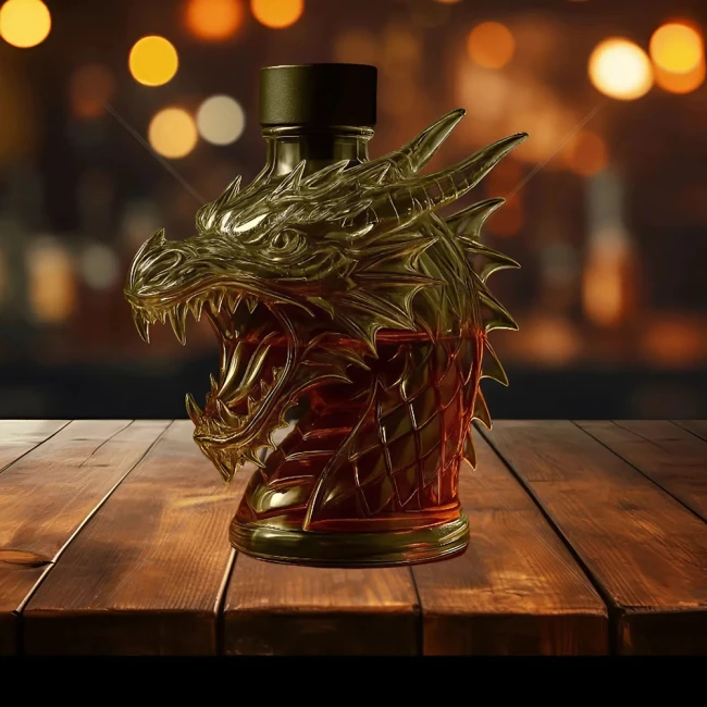 бутылка в виде дракона