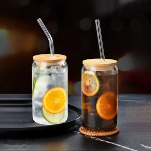 Набір склянок з кришками та трубочками 500 мл набір склянок