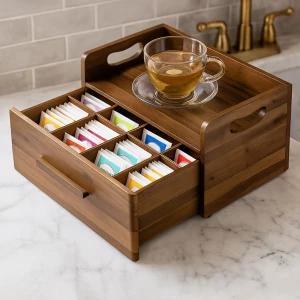 Деревянная коробка для чая коробка для чая