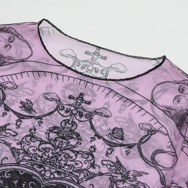 полупрозрачный лонгслив