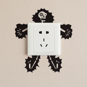 Наклейка на розетку и выключатель Скелет наклейка на розетку