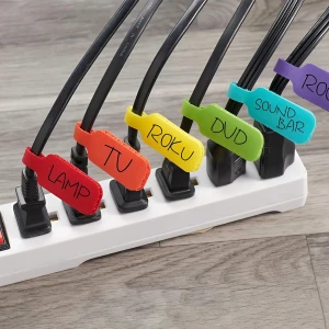 Етикетки для кабелів на липучці (40 шт) етикетки для кабелів